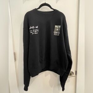 OFF-WHITE Black Monalisa Sweatshirt size S